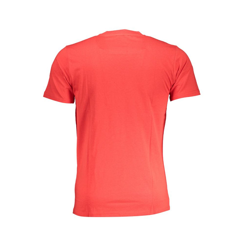 Cavalli Class Rosso Baumwoll-T-Shirt für Herren