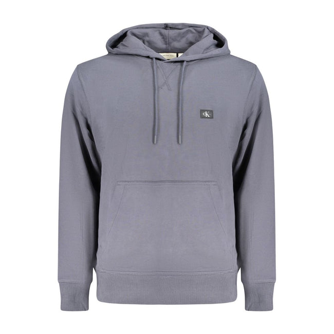 Calvin Klein Blaues Herren-Kapuzensweatshirt aus Baumwolle