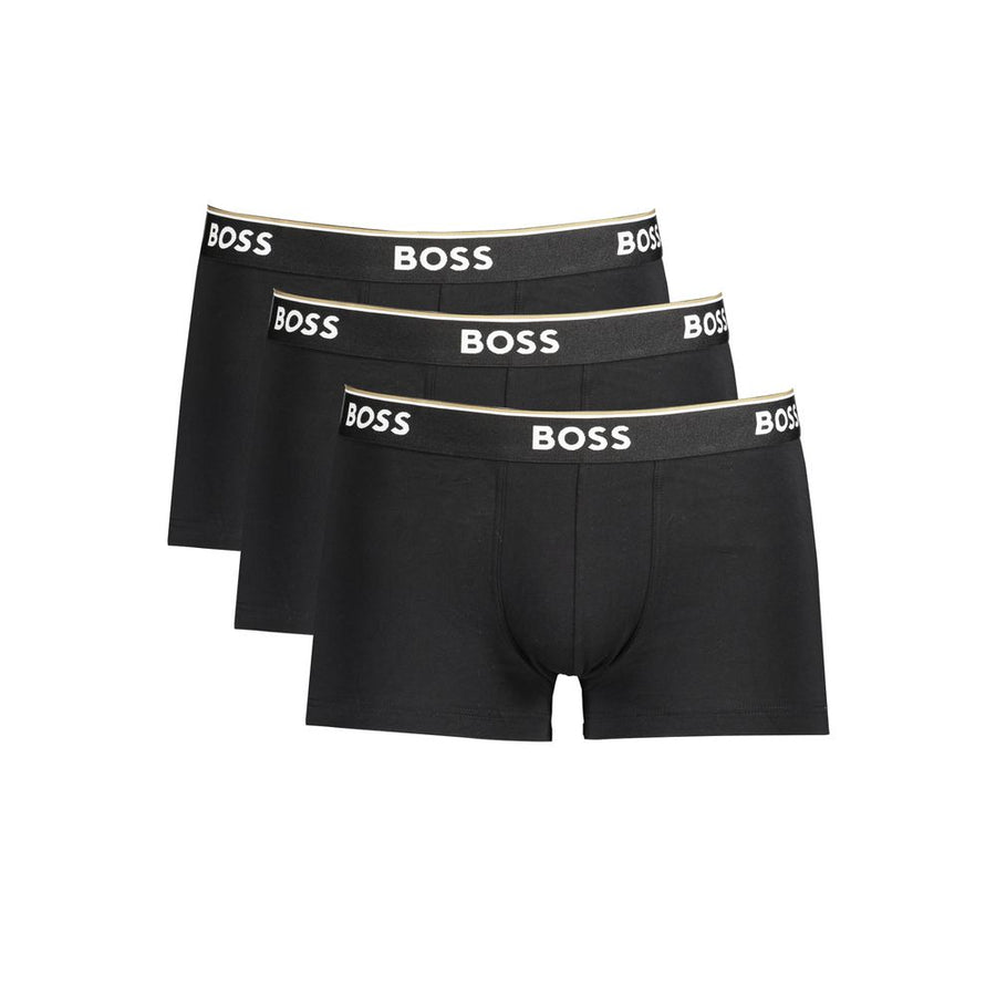 Hugo Boss Schwarze Herren-Boxershorts aus Baumwolle
