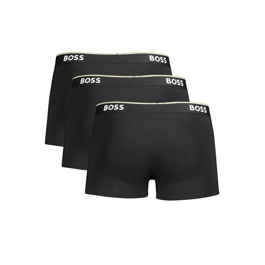 Hugo Boss Schwarze Herren-Boxershorts aus Baumwolle