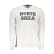 North Sails Bianco Baumwoll-T-Shirt für Herren