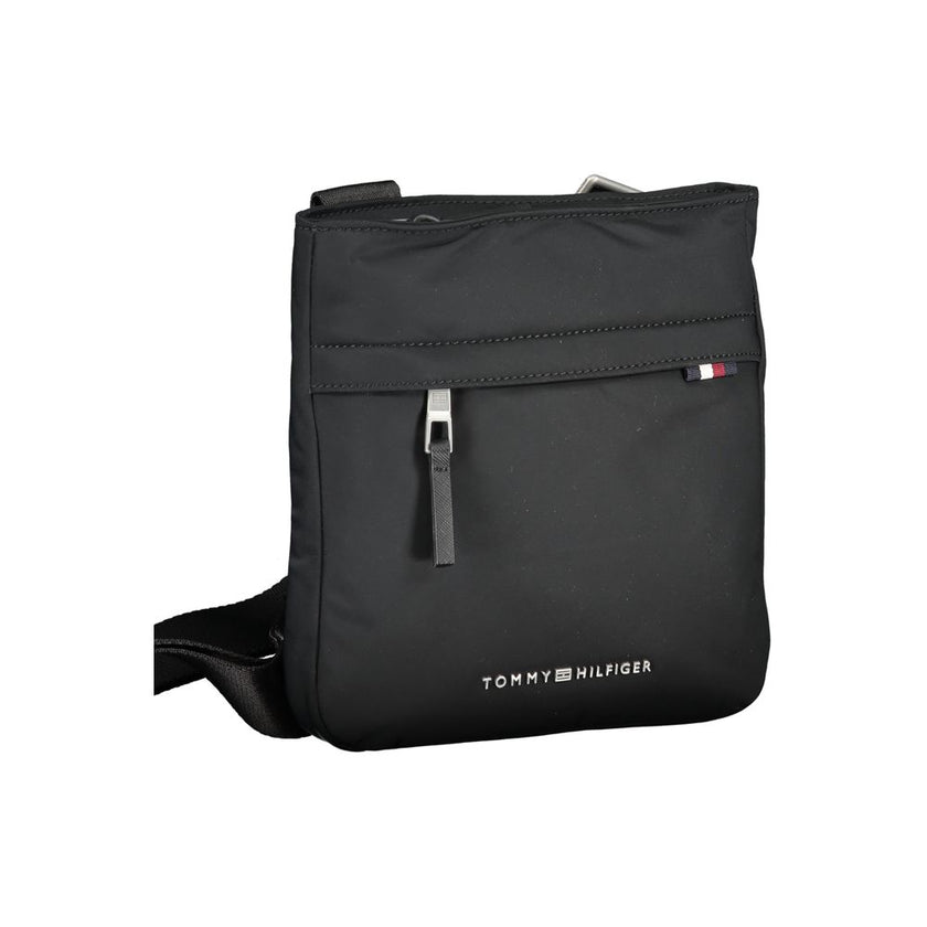 Tommy Hilfiger Schwarze Schultertasche aus Polyurethan für Damen