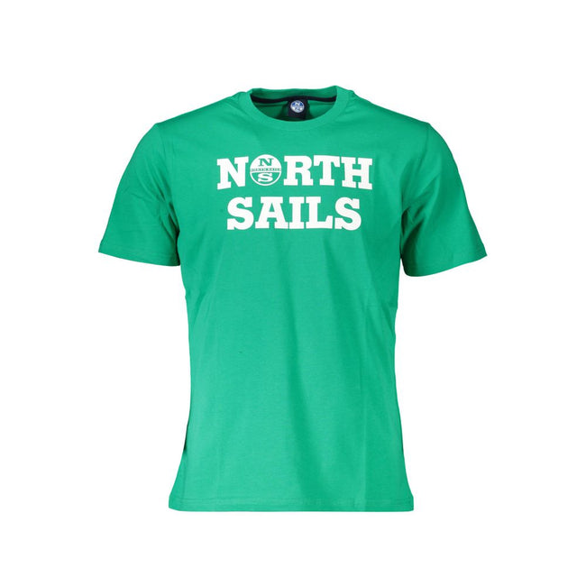 North Sails Verde Baumwoll-T-Shirt für Herren