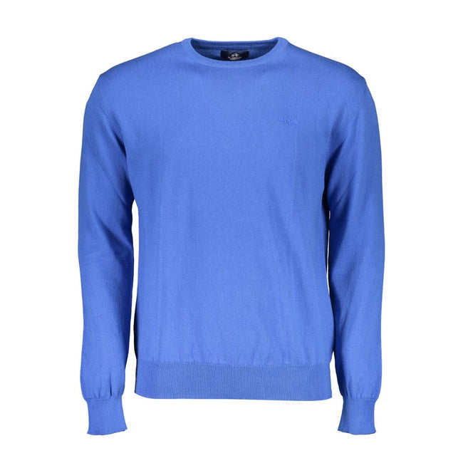 La Martina Blauer Baumwollpullover für Männer