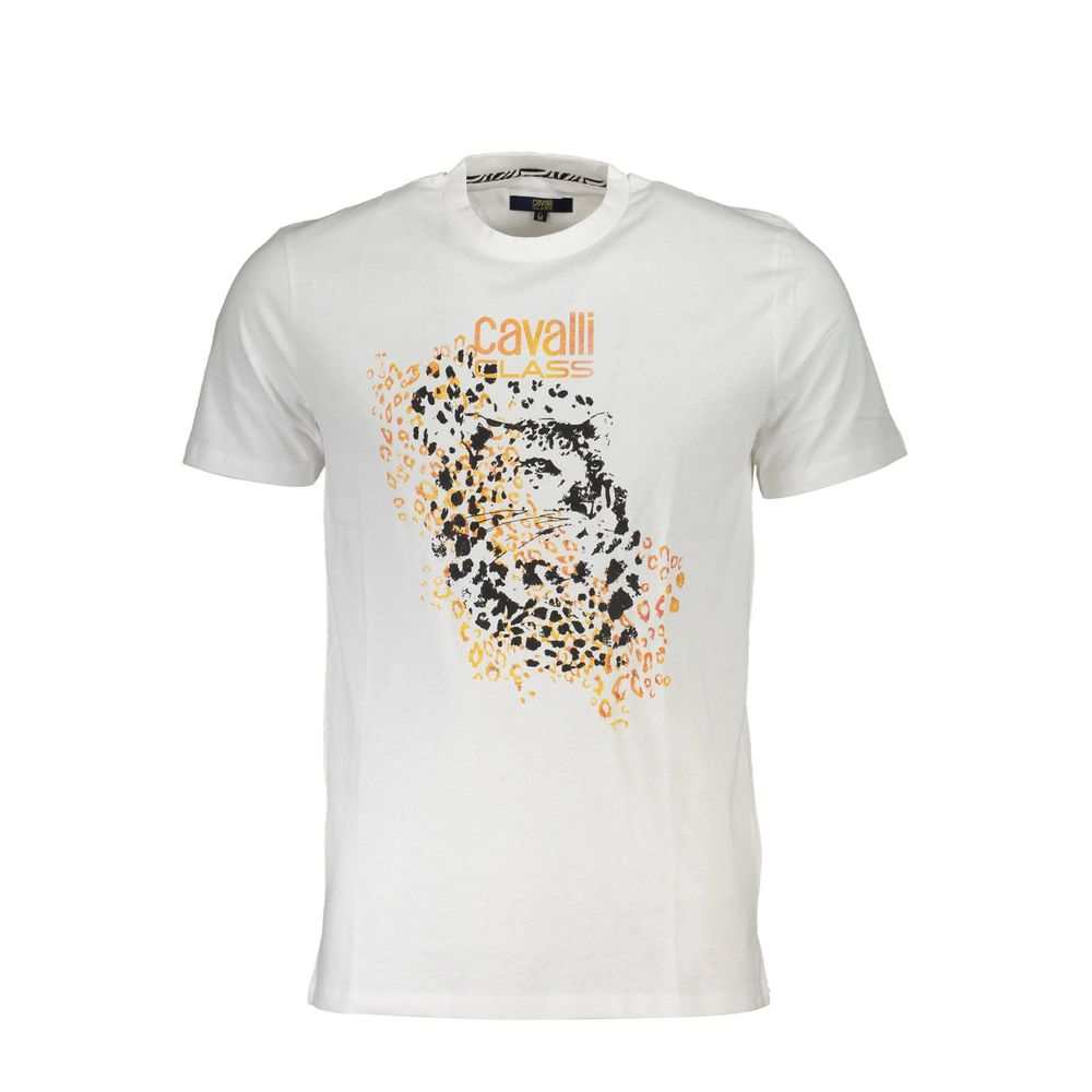 Cavalli Class White Men's Cotton T-Shirt