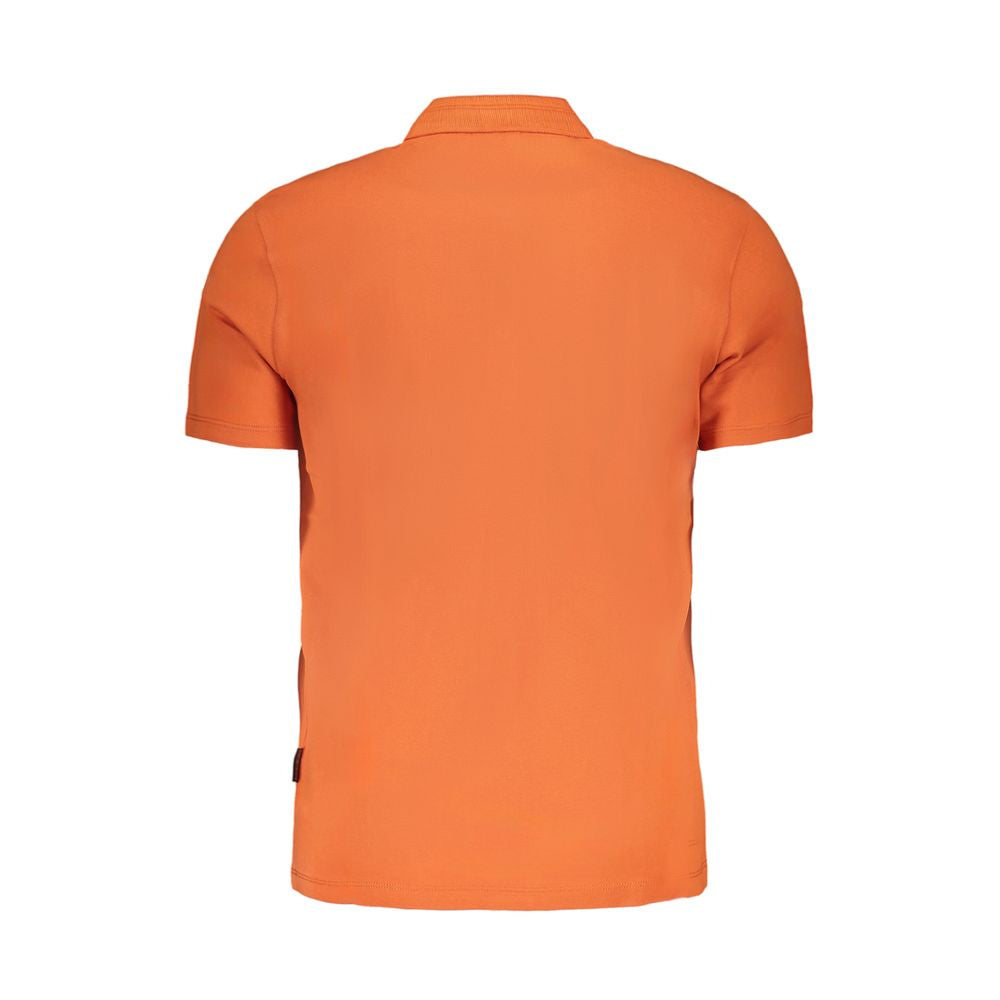Napapijri Arancione Baumwoll-Herrenpoloshirt