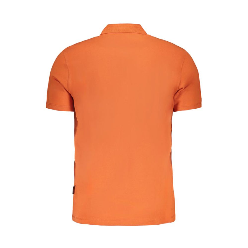 Napapijri Arancione Baumwoll-Herrenpoloshirt