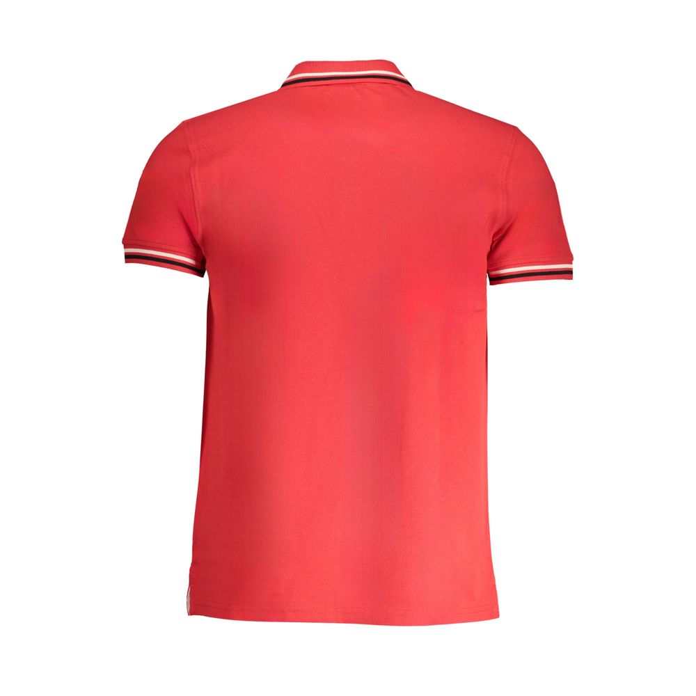 Cavalli Class Red Men's Cotton Polo Shirt