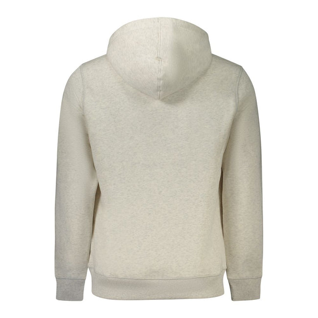 Calvin Klein Grigio Herren-Kapuzenpullover aus Baumwolle