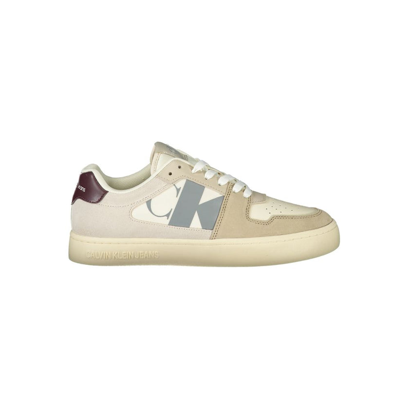 Calvin Klein Beige Polyurethan-Sneaker für Herren