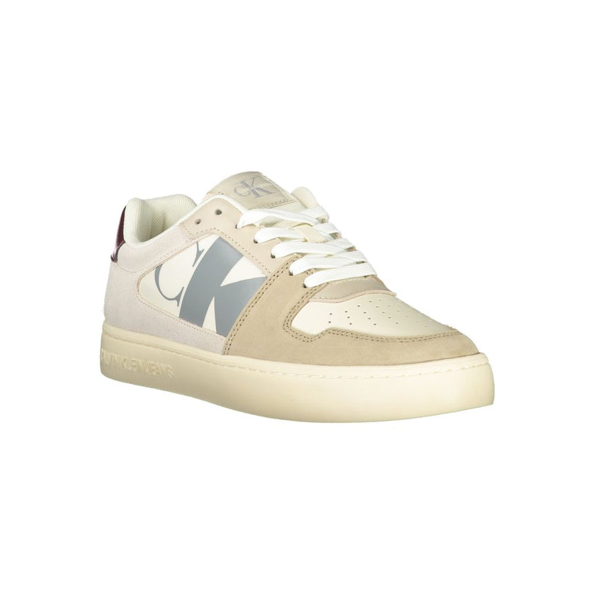 Calvin Klein Beige Polyurethan-Sneaker für Herren
