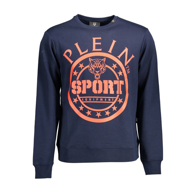 Plein Sport Blaues Baumwoll-Sweatshirt für Herren