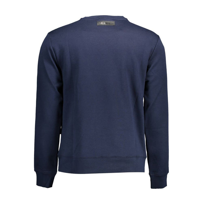 Plein Sport Blaues Baumwoll-Sweatshirt für Herren