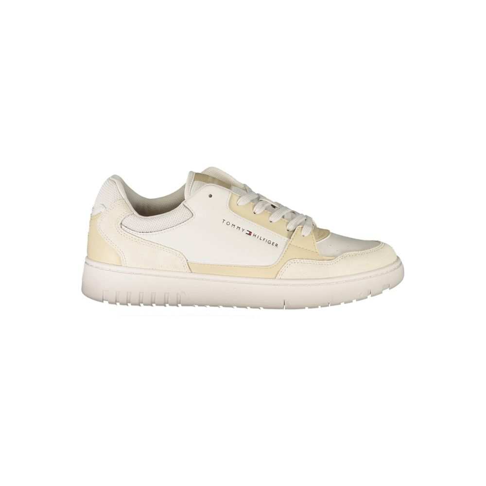 Tommy Hilfiger Men's Beige Polyurethane Sneakers