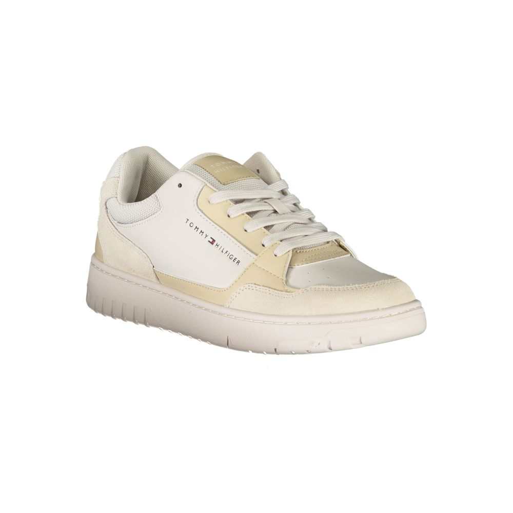 Tommy Hilfiger Men's Beige Polyurethane Sneakers