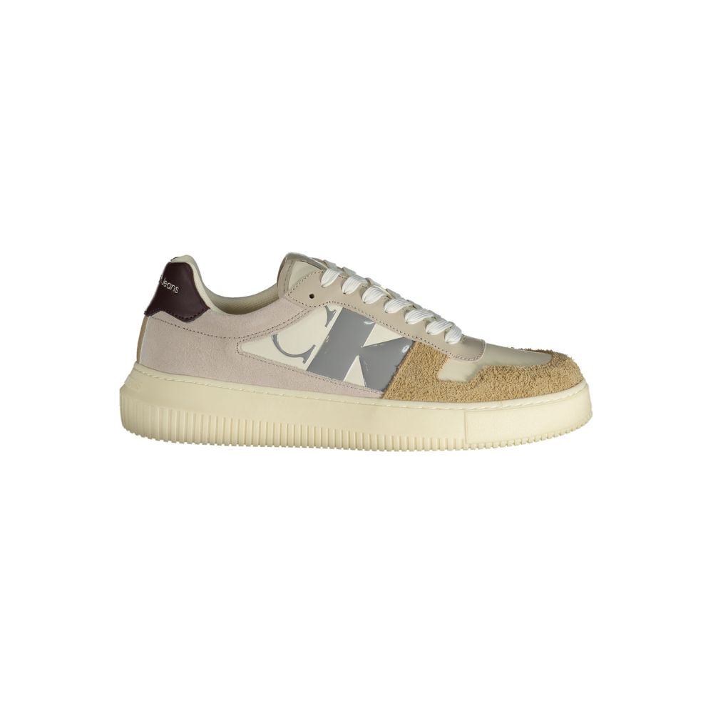Calvin Klein Men's Beige Polyurethane Trainers