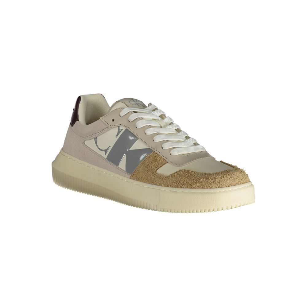 Calvin Klein Men's Beige Polyurethane Trainers