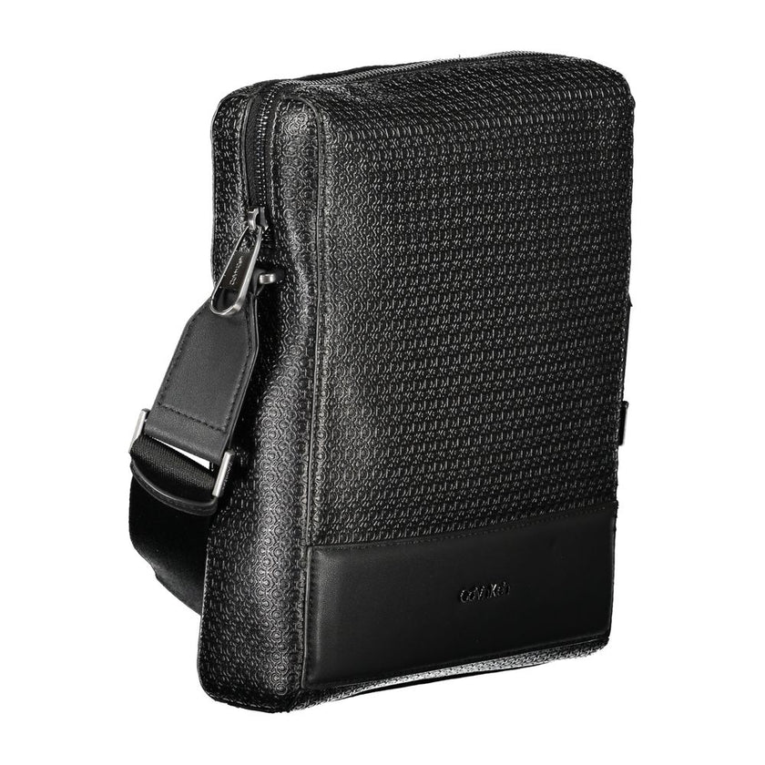 Calvin Klein Schwarzes Leder Portemonnaie