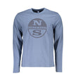 North Sails Blu Baumwoll-T-Shirt für Herren