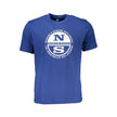 North Sails Blu Baumwoll-T-Shirt für Herren