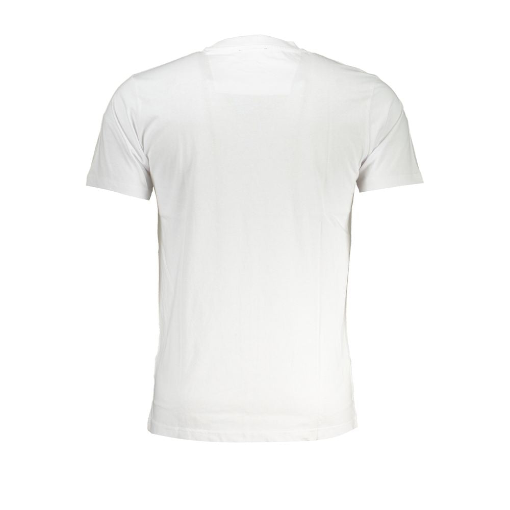 Cavalli Class Bianco Baumwoll-T-Shirt für Herren