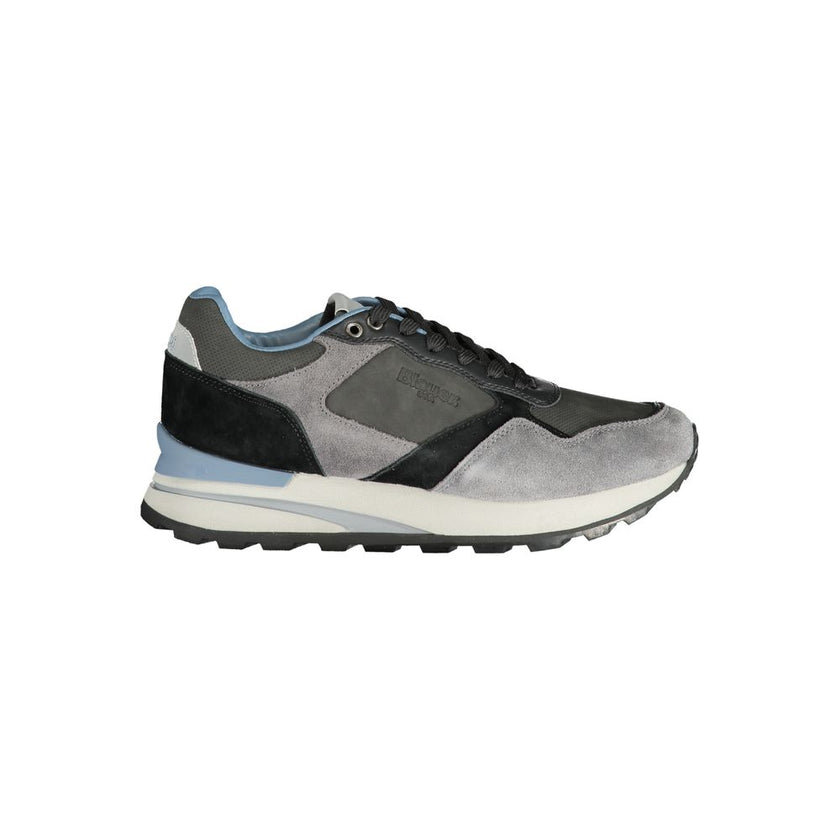 Blauer Grigio Poliuretano Herren-Sneaker