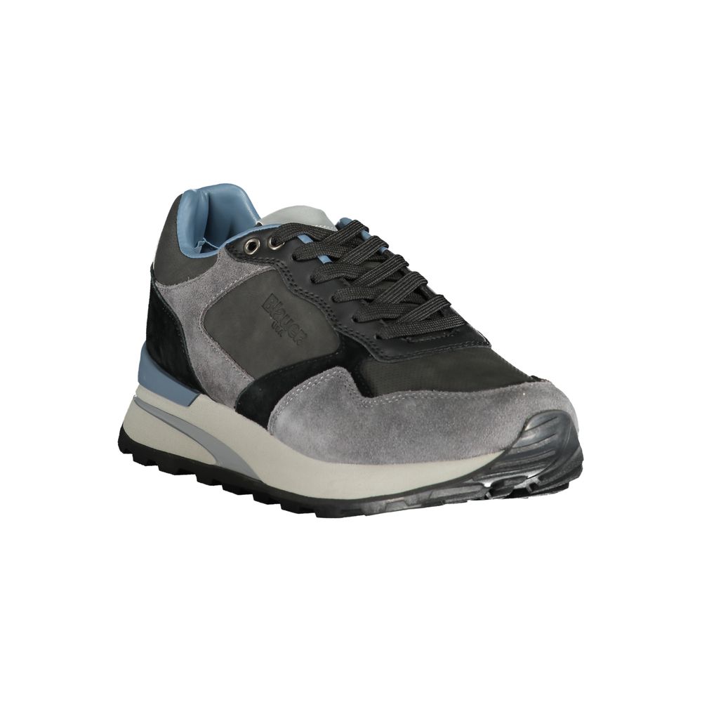 Blauer Grigio Poliuretano Herren-Sneaker