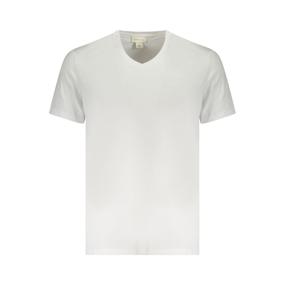 Calvin Klein Men's White Cotton T-Shirt