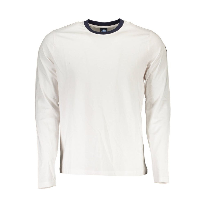 North Sails Weißes Baumwoll-T-Shirt für Herren