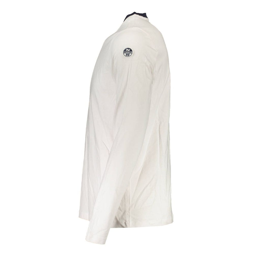 North Sails Weißes Baumwoll-T-Shirt für Herren