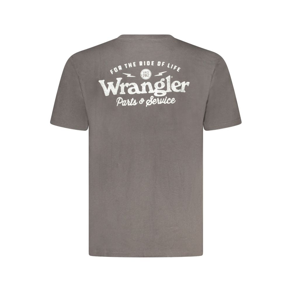 Wrangler Schwarzes Baumwoll-T-Shirt für Herren