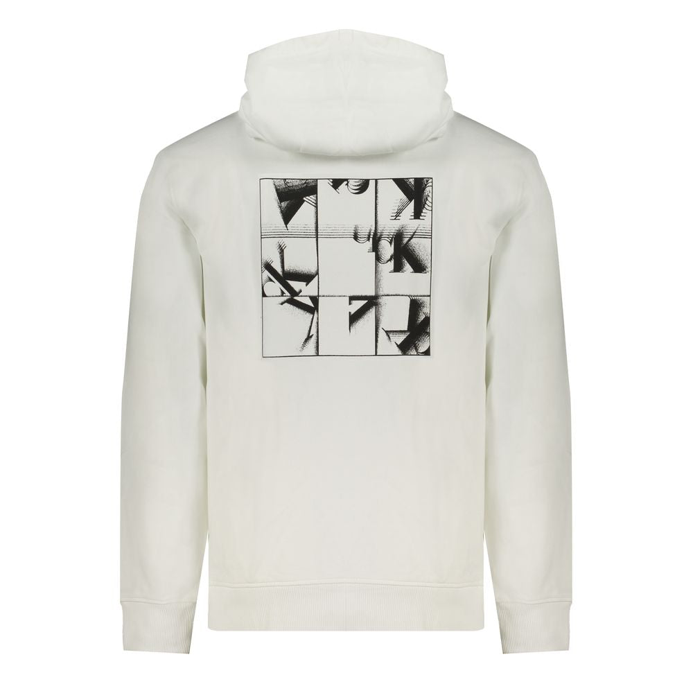 Calvin Klein Men's White Cotton Sweatshirt