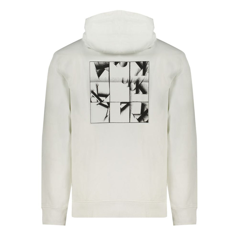 Calvin Klein Weißes Herren-Sweatshirt aus Baumwolle