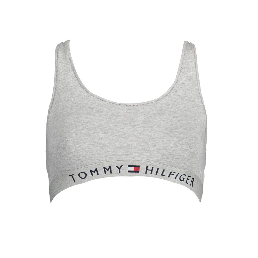 Tommy Hilfiger Women's Gray Cotton Sports Bra