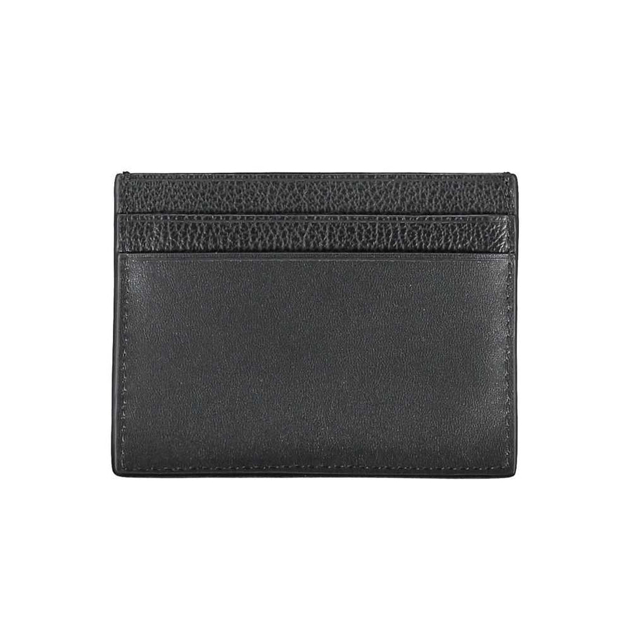 Calvin Klein Schwarzes Leder Portemonnaie
