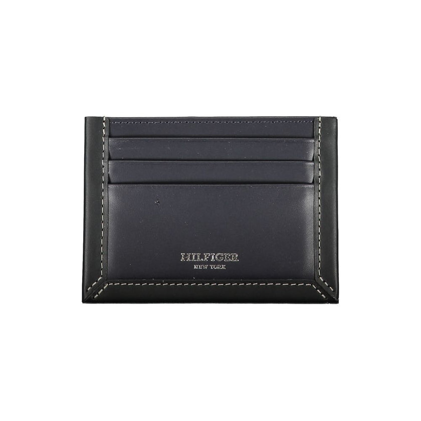 Tommy Hilfiger Blaues Leder Portemonnaie