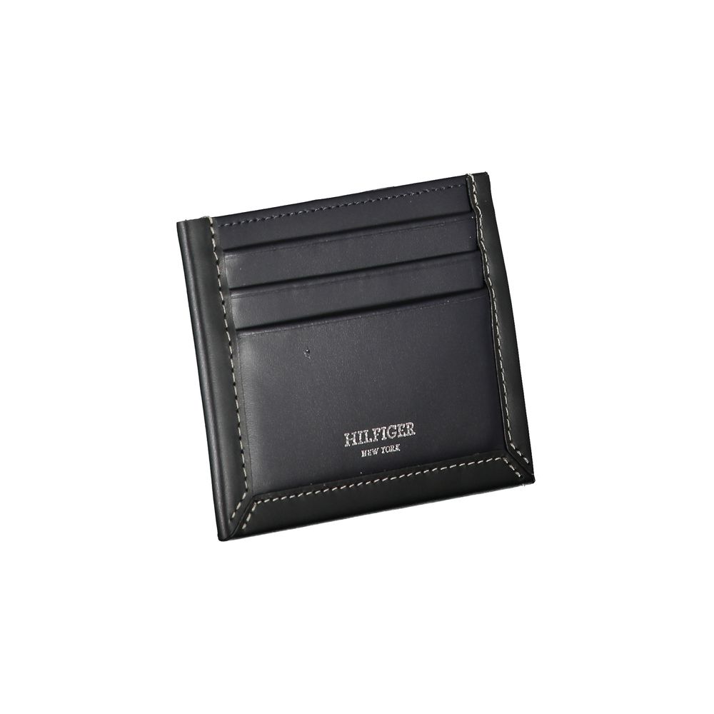 Tommy Hilfiger Blaues Leder Portemonnaie