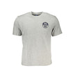 North Sails Graues Baumwoll-T-Shirt für Herren
