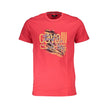 Cavalli Class Rosso Baumwoll-T-Shirt für Herren