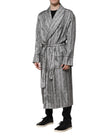 Dolce & Gabbana Multicolor Floral Robe Mantel Wickeljacke