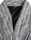 Dolce & Gabbana Multicolor Floral Robe Mantel Wickeljacke