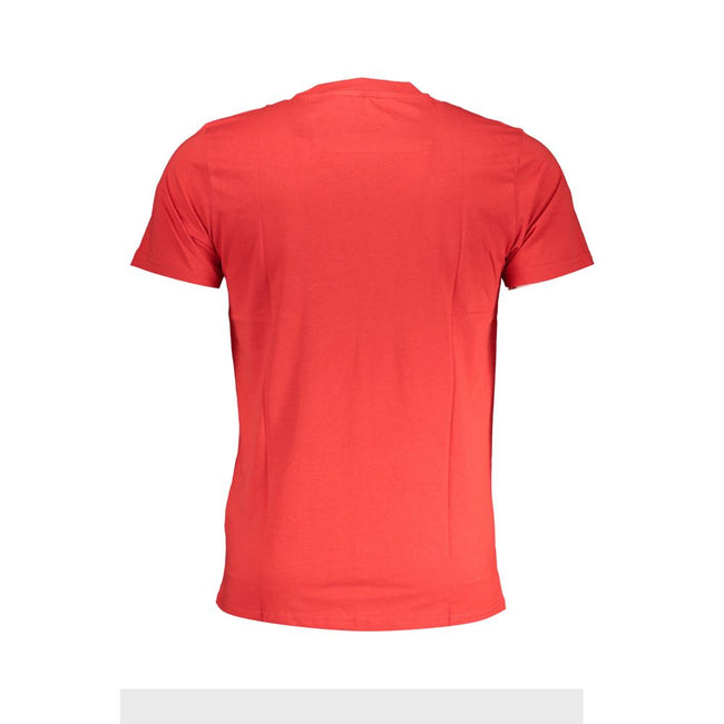 Cavalli Class Rosso Baumwoll-T-Shirt für Herren