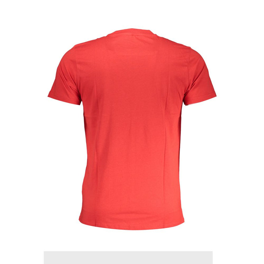 Cavalli Class Rosso Baumwoll-T-Shirt für Herren