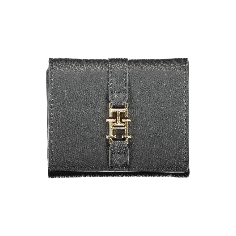 Tommy Hilfiger Schwarze Geldbörse aus Polyurethan für Damen