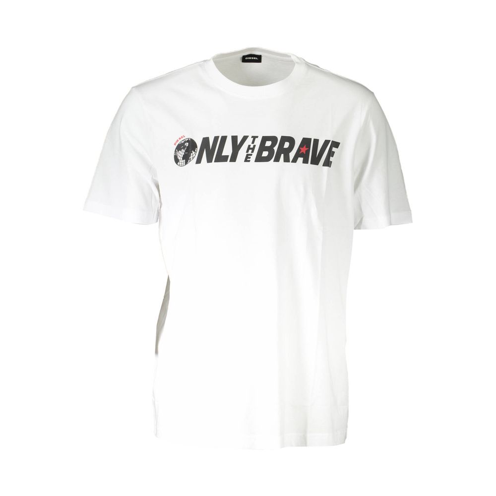 Diesel Men's White Cotton T-Shirt