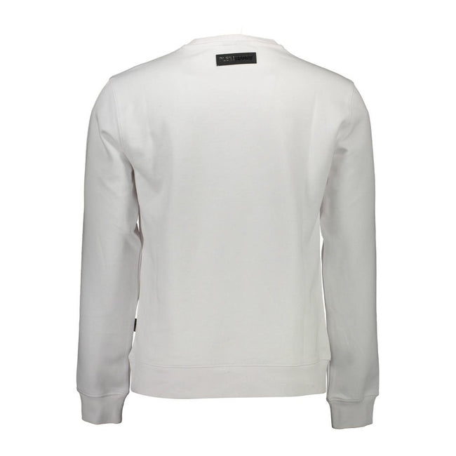 Plein Sport Bianco Baumwoll-Sweatshirt für Herren