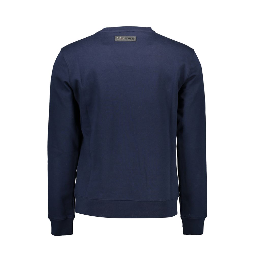 Plein Sport Blaues Baumwoll-Sweatshirt für Herren