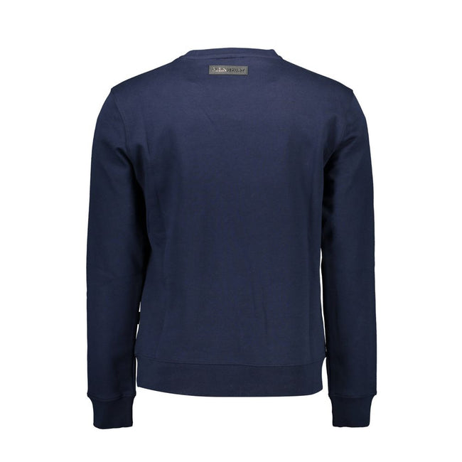 Plein Sport Blaues Baumwoll-Sweatshirt für Herren