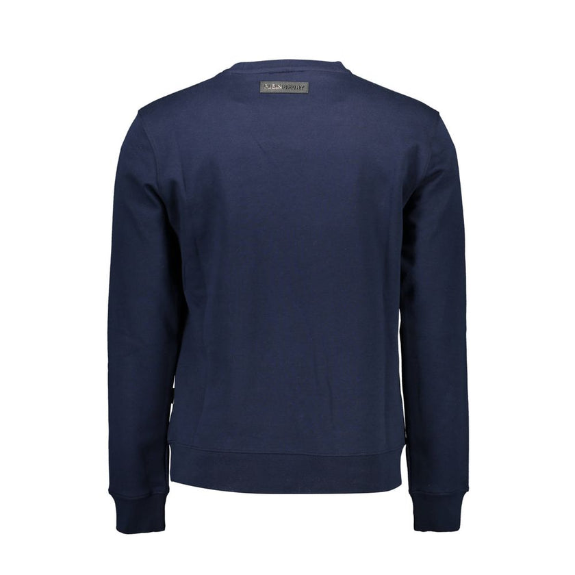 Plein Sport Blaues Baumwoll-Sweatshirt für Herren