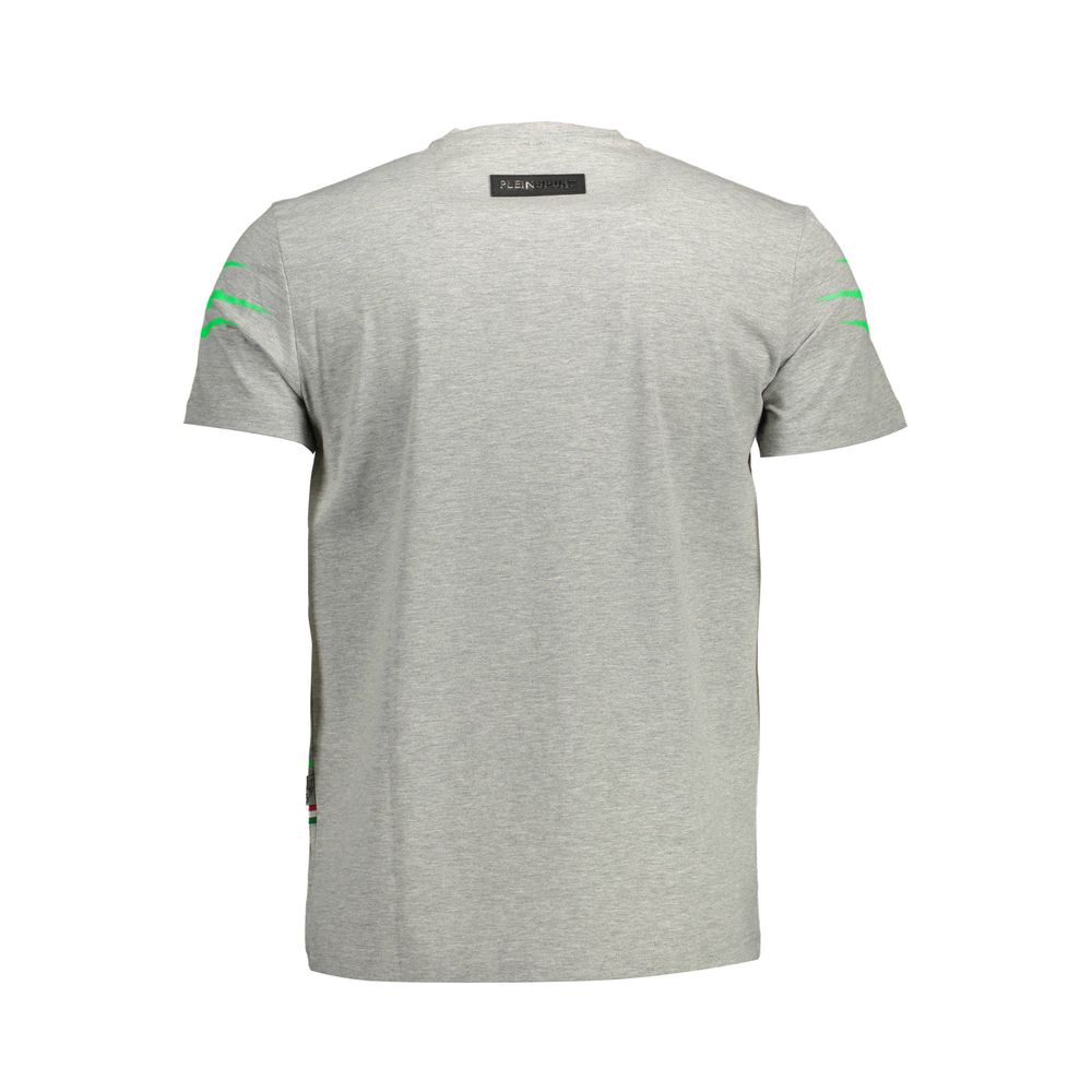 Plein Sport Grigio Baumwoll-T-Shirt für Herren